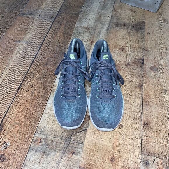 Nike Womens Flex Fury Running Shoes Gray 705299-010 Low Top 2015 Lace Up Mesh - Picture 7 of 12